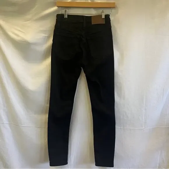 J Crew Mercantile Black Denim Skinny Jeans Womens Size 25 Classic Basic Casual - Picture 2 of 10